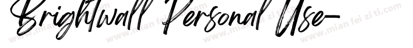 Brightwall Personal Use字体转换